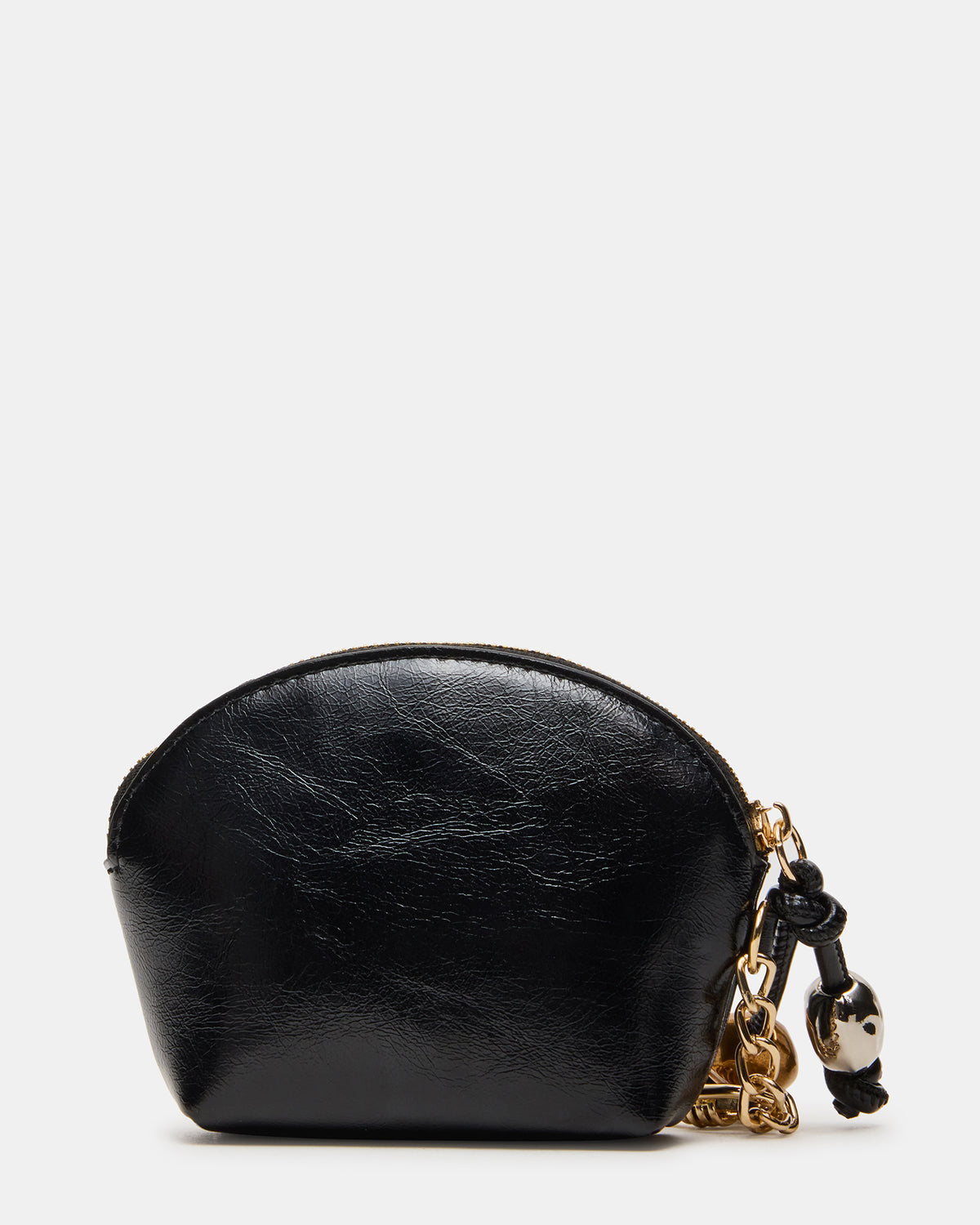 Steve Madden CASSIDI Wallet Black Dome-Shaped Card Holder