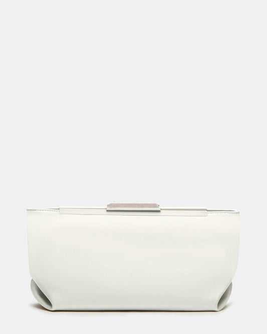 Steve Madden ANTONI Soft Oversized Clutch Bag Off-White | Women's Handbags