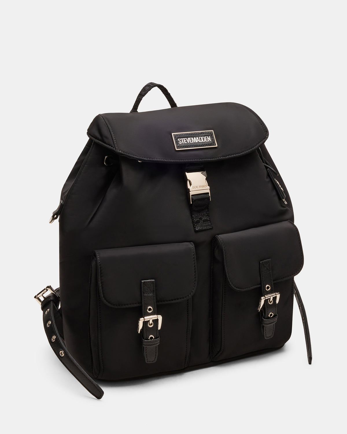 Steve Madden ROLO Black Women's Drawstring Backpack
