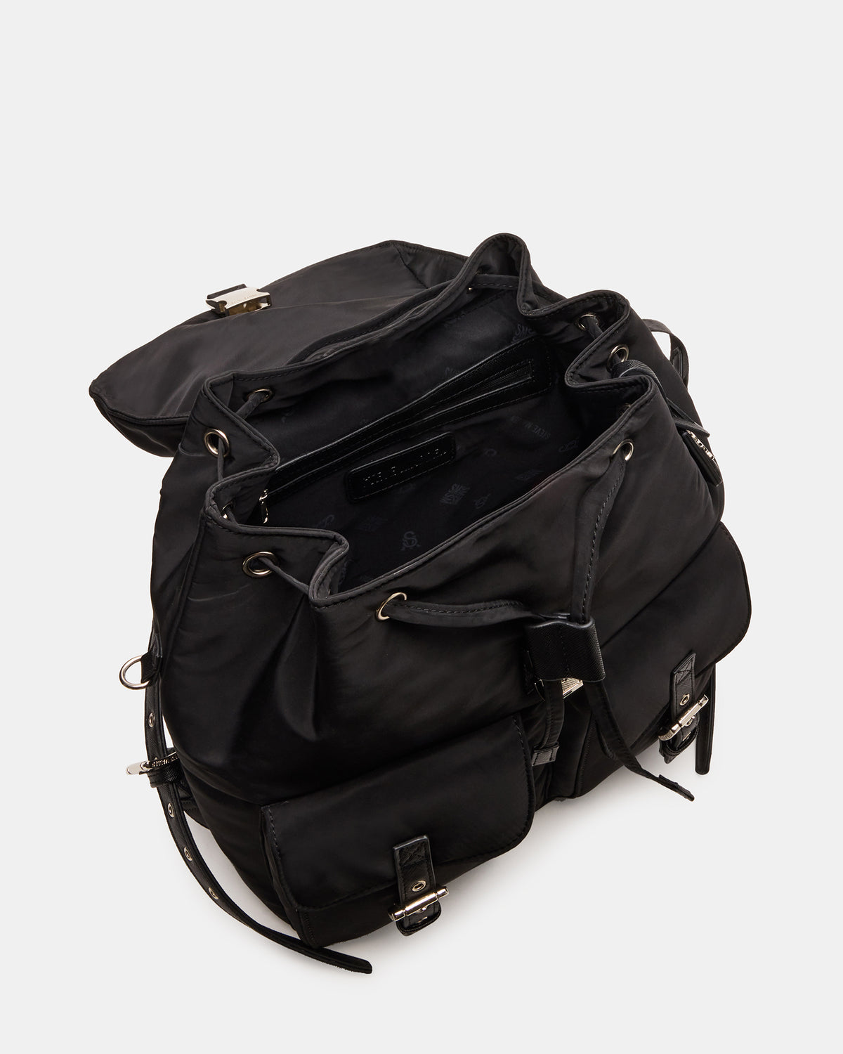 Steve Madden ROLO Black Women's Drawstring Backpack