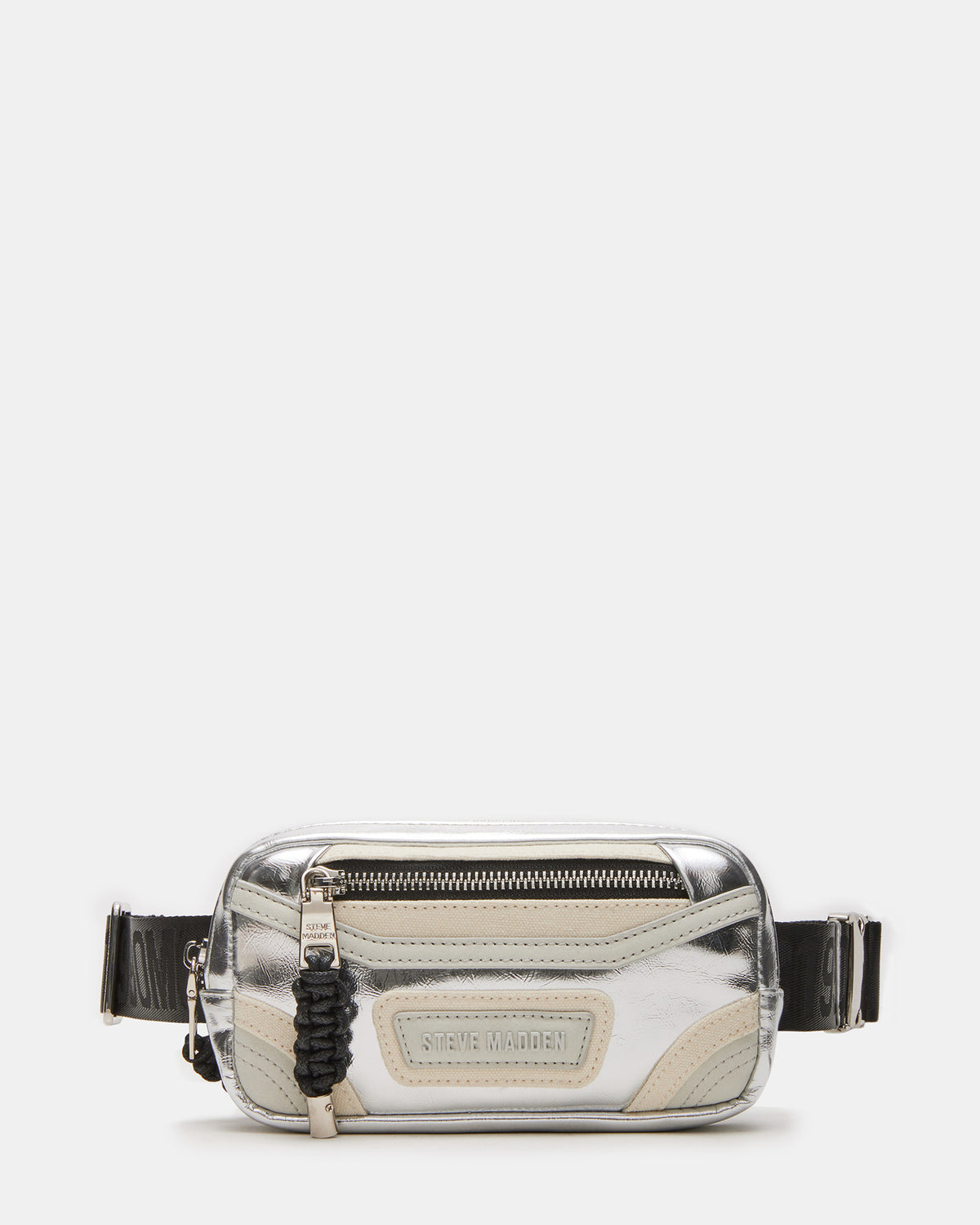 Steve Madden MADRIDD Belt Bag Silver | Women's Handbags