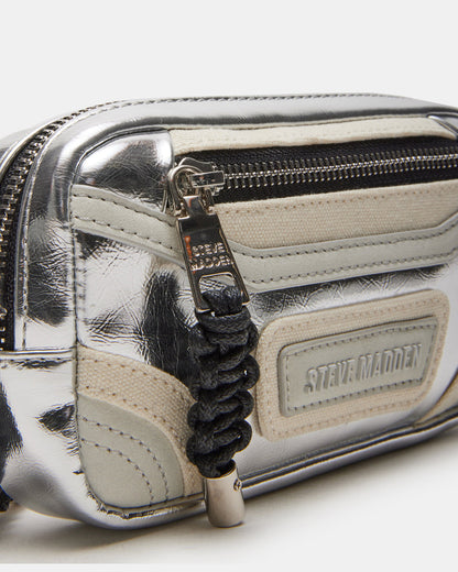 Steve Madden MADRIDD Belt Bag Silver | Women's Handbags