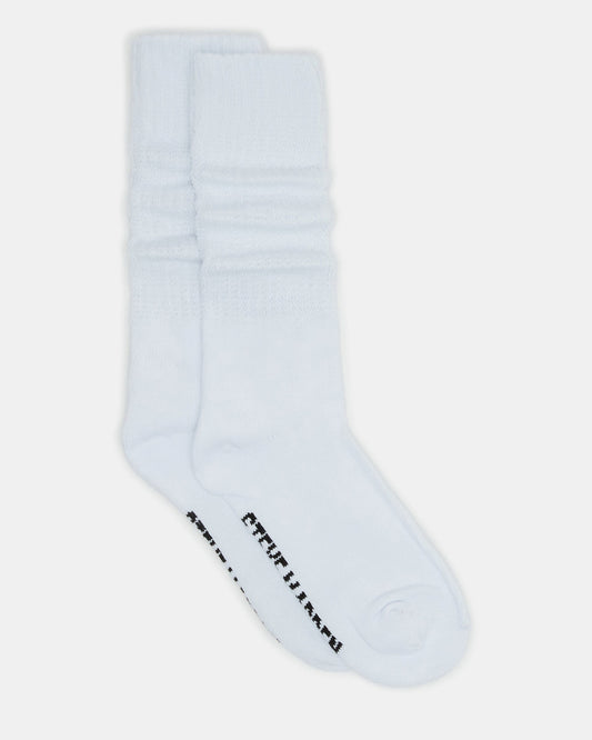 Steve Madden 2 PACK SLOUCHY CREW SOCKS WHITE Scrunch Socks