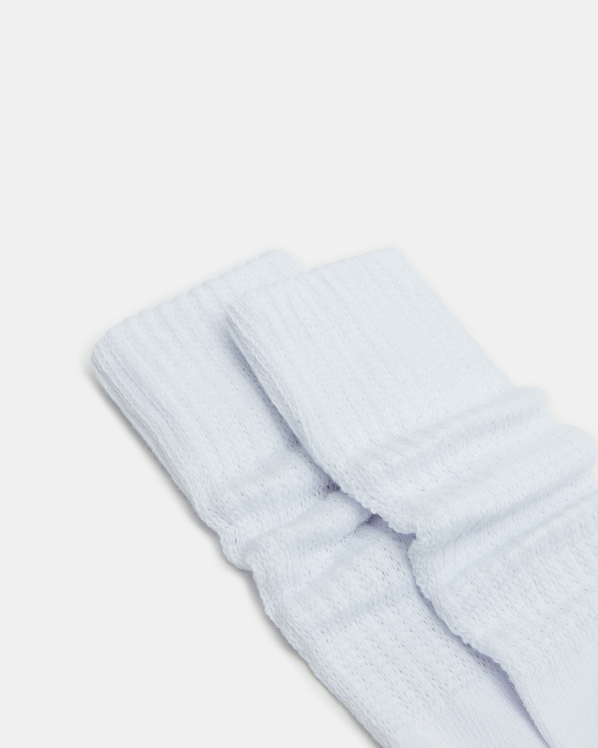 Steve Madden 2 PACK SLOUCHY CREW SOCKS WHITE Scrunch Socks