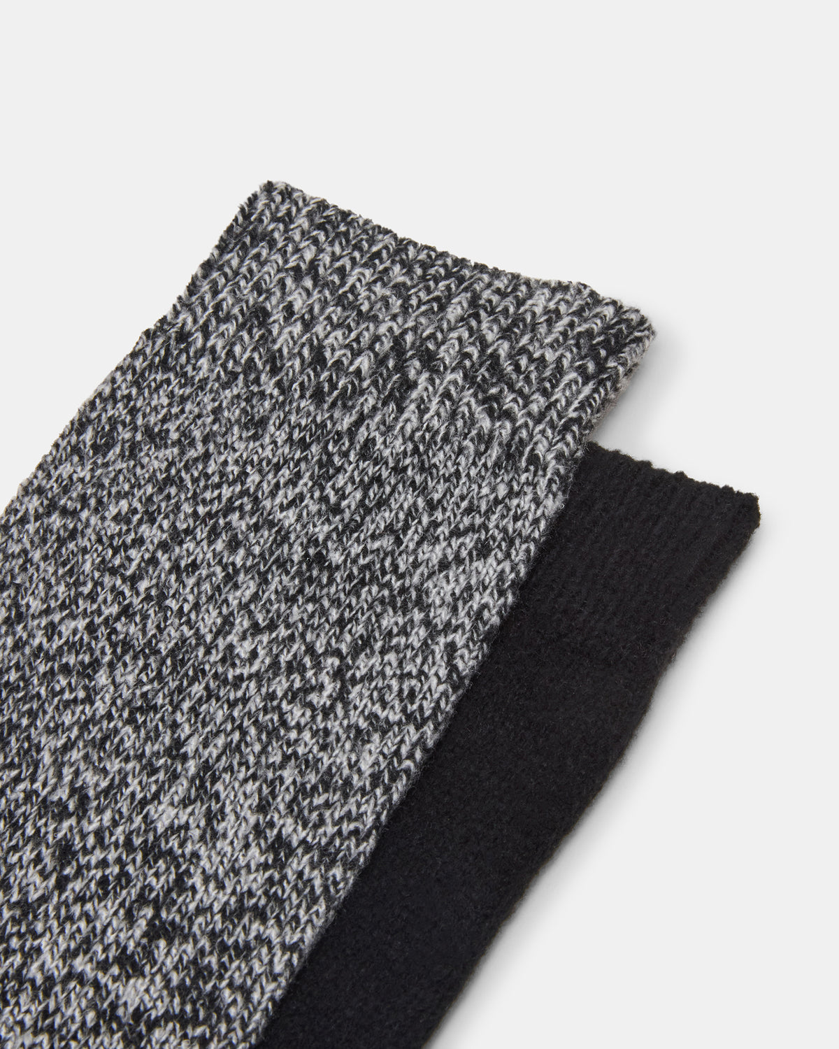 Steve Madden FALL 2 PACK MARLED KNEE HIGH SOCKS Black Women's Marled Knee-High Socks