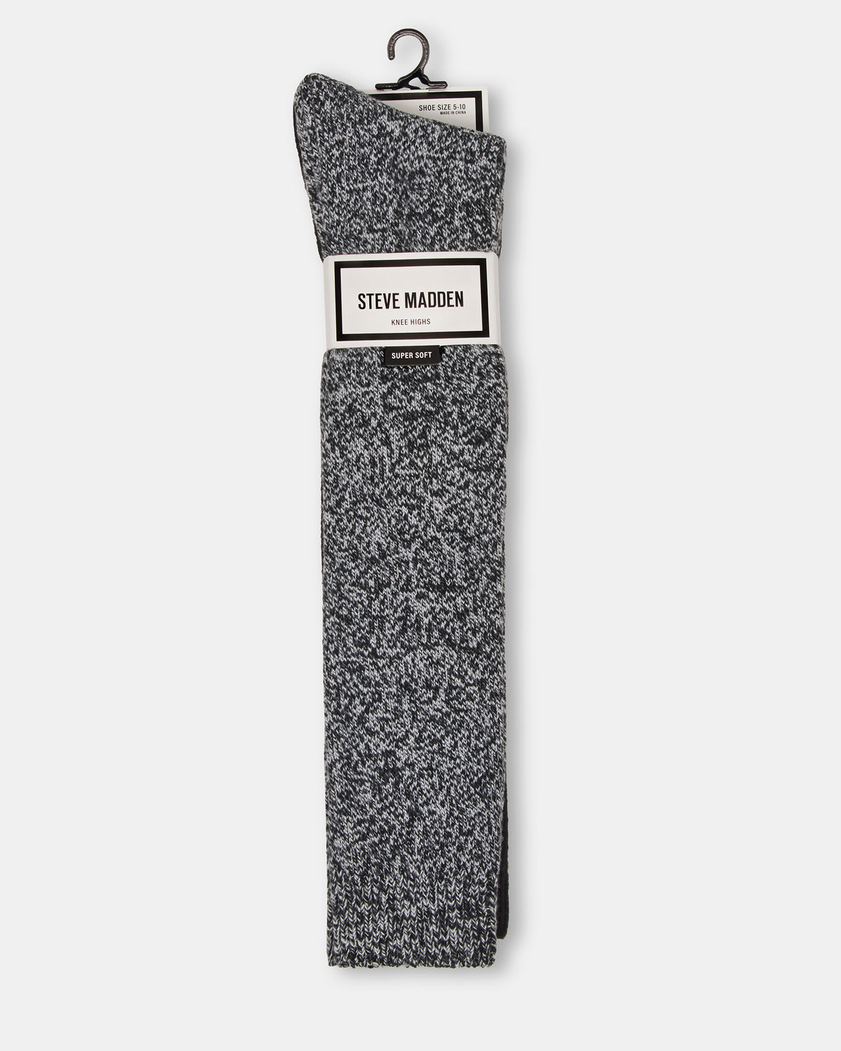 Steve Madden FALL 2 PACK MARLED KNEE HIGH SOCKS Black Women's Marled Knee-High Socks