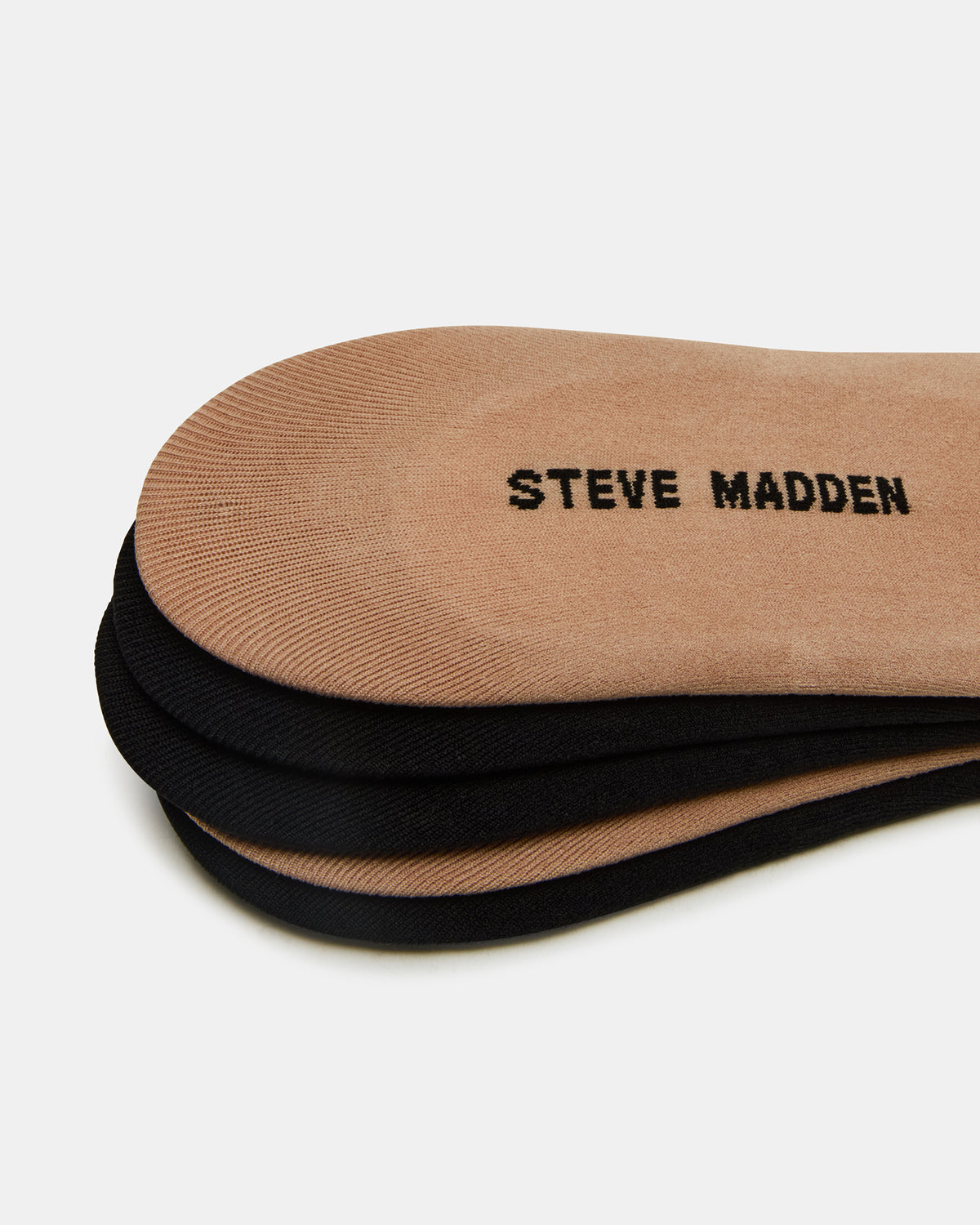 Steve Madden 5PK SOLID MICROFIBER LINERS Women's Multi Pack Footie Socks