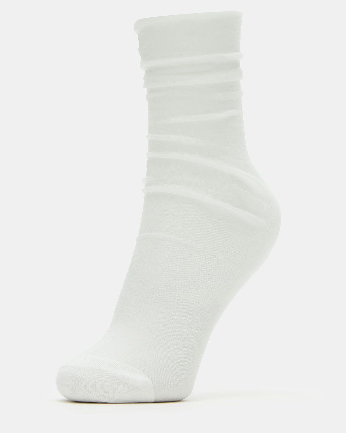 Steve Madden 2 Pack Heart Sheer Tulle Women's Anklet Socks White