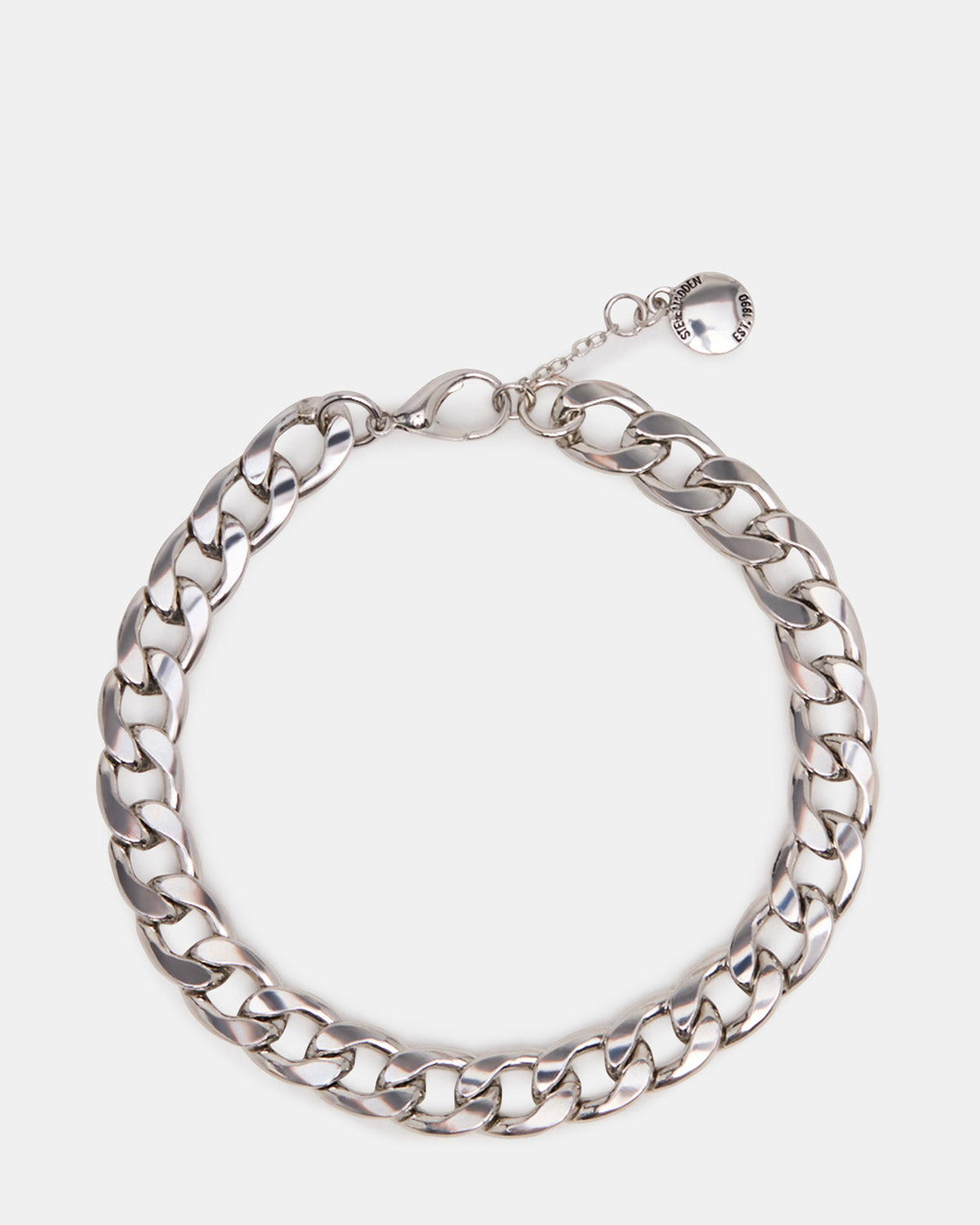 Steve Madden LINK CHAIN ANKLET Silver Women's