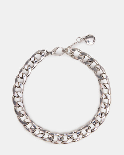 Steve Madden LINK CHAIN ANKLET Silver Women's