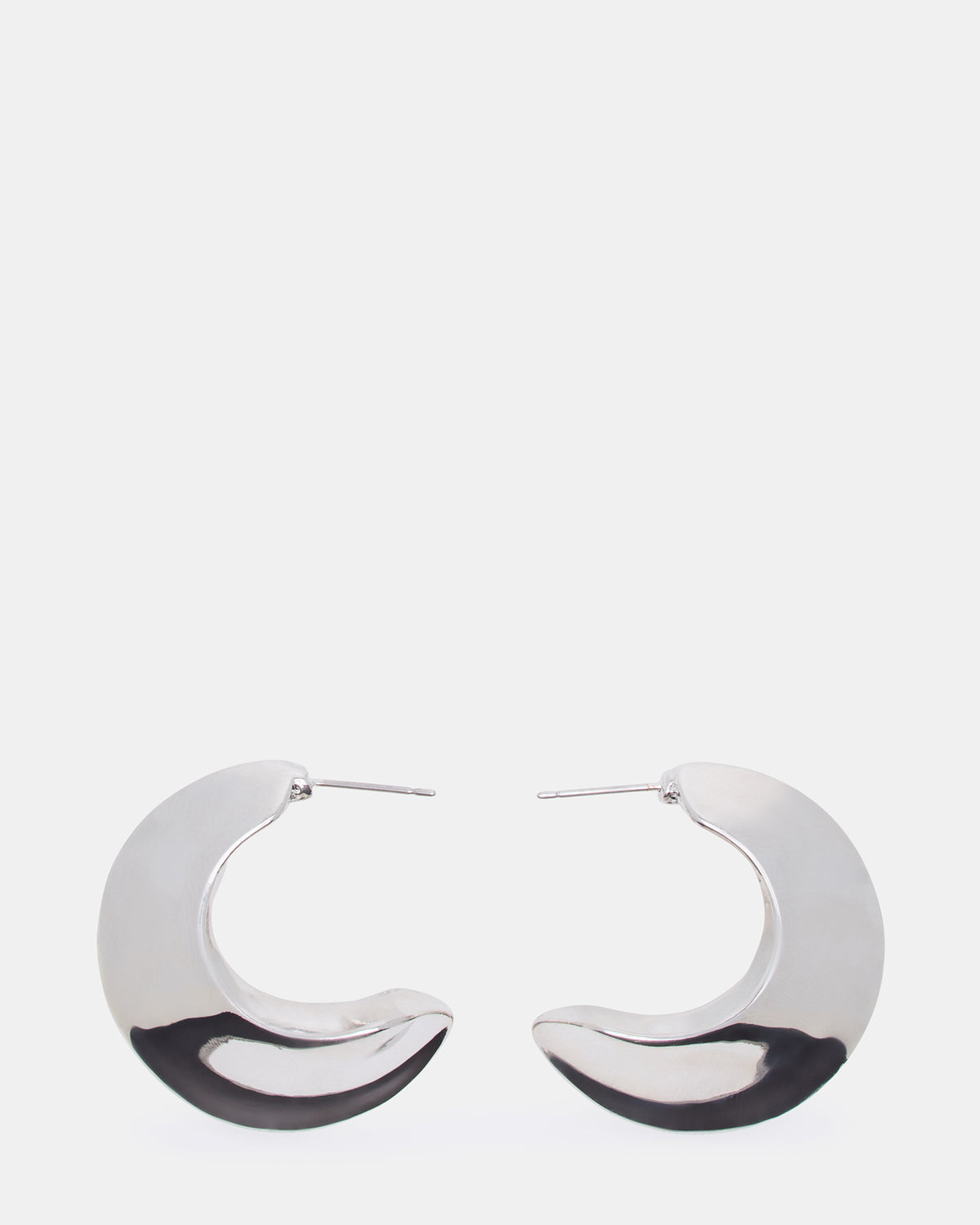 Steve Madden CRESCENT EARRINGS SILVER Women's Earrings