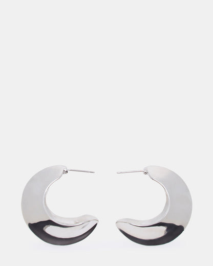 Steve Madden CRESCENT EARRINGS SILVER Women's Earrings