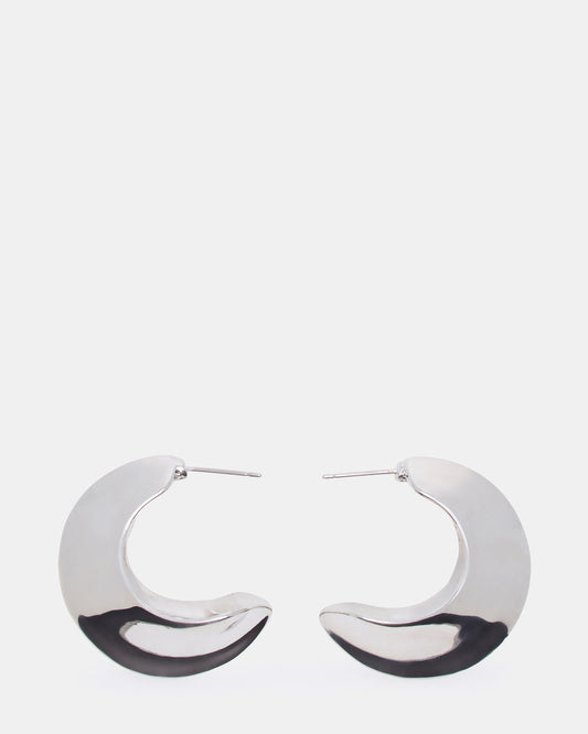 Steve Madden CRESCENT EARRINGS SILVER Women's Earrings