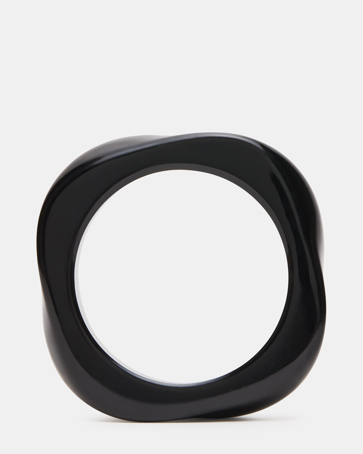 Steve Madden CURVED RETRO BRACELET Black Women's Bangle Bracelet