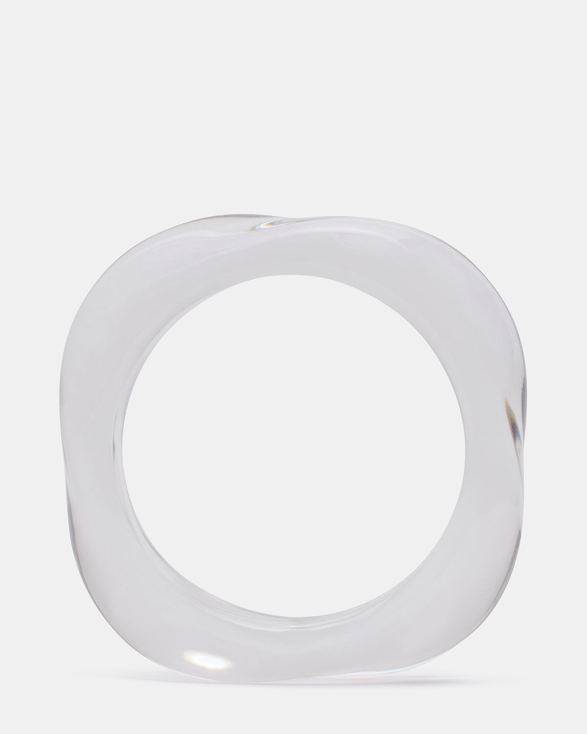 Steve Madden CURVED RETRO BRACELET Clear Women's Bangle Bracelet