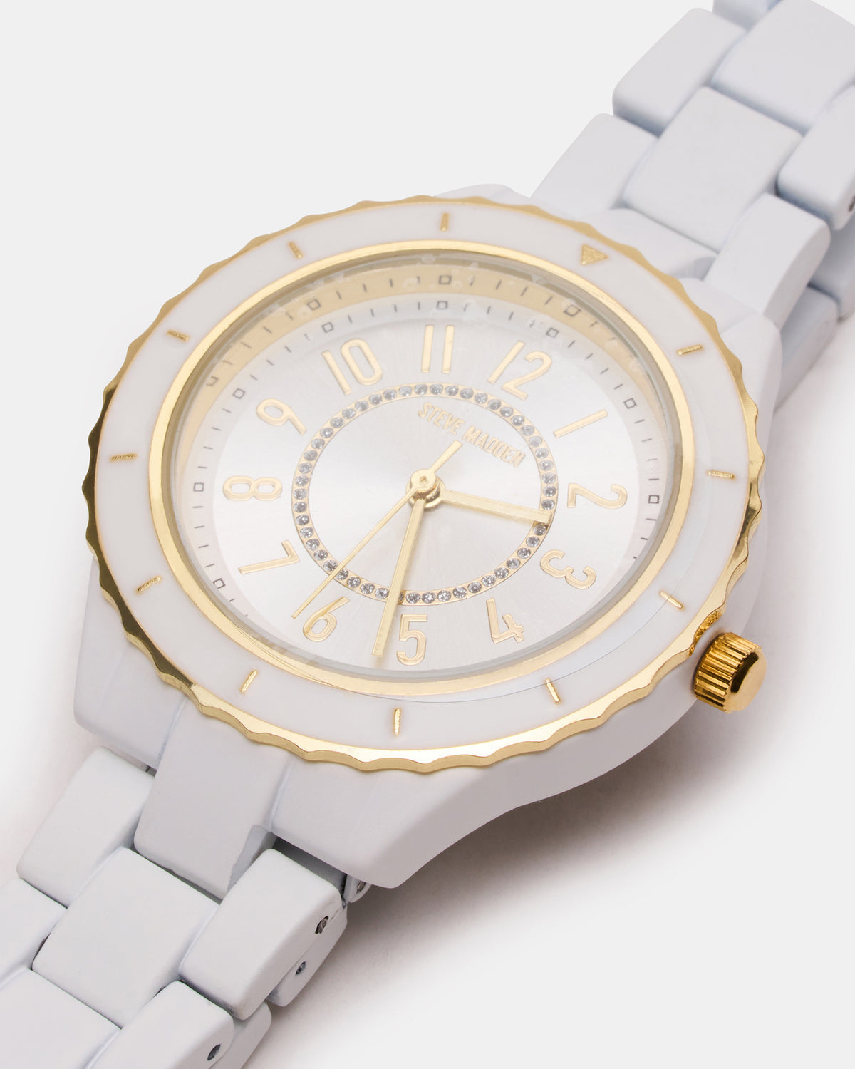 Steve Madden WOMEN'S STAINLESS STEEL WATCH White Women's Watch