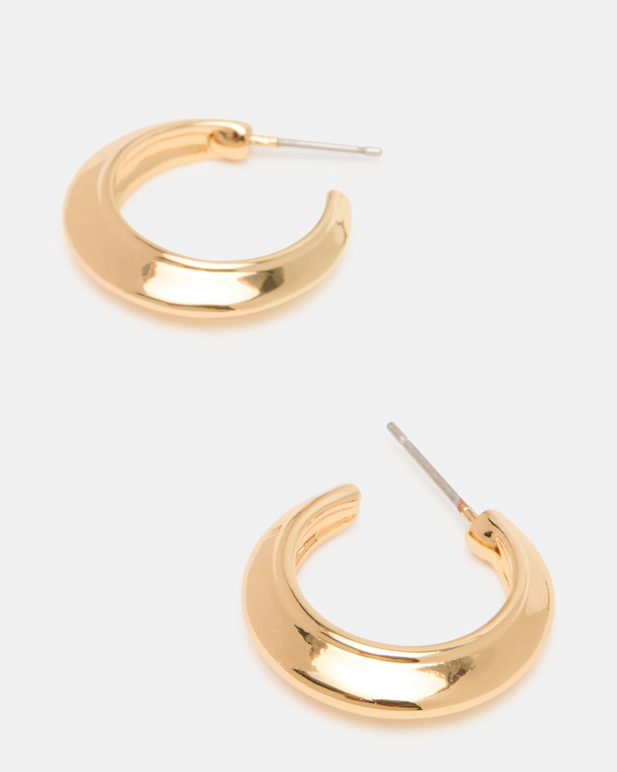 Steve Madden SMALL HOOP EARRINGS GOLD Women's Chubby Small Hoop Earrings