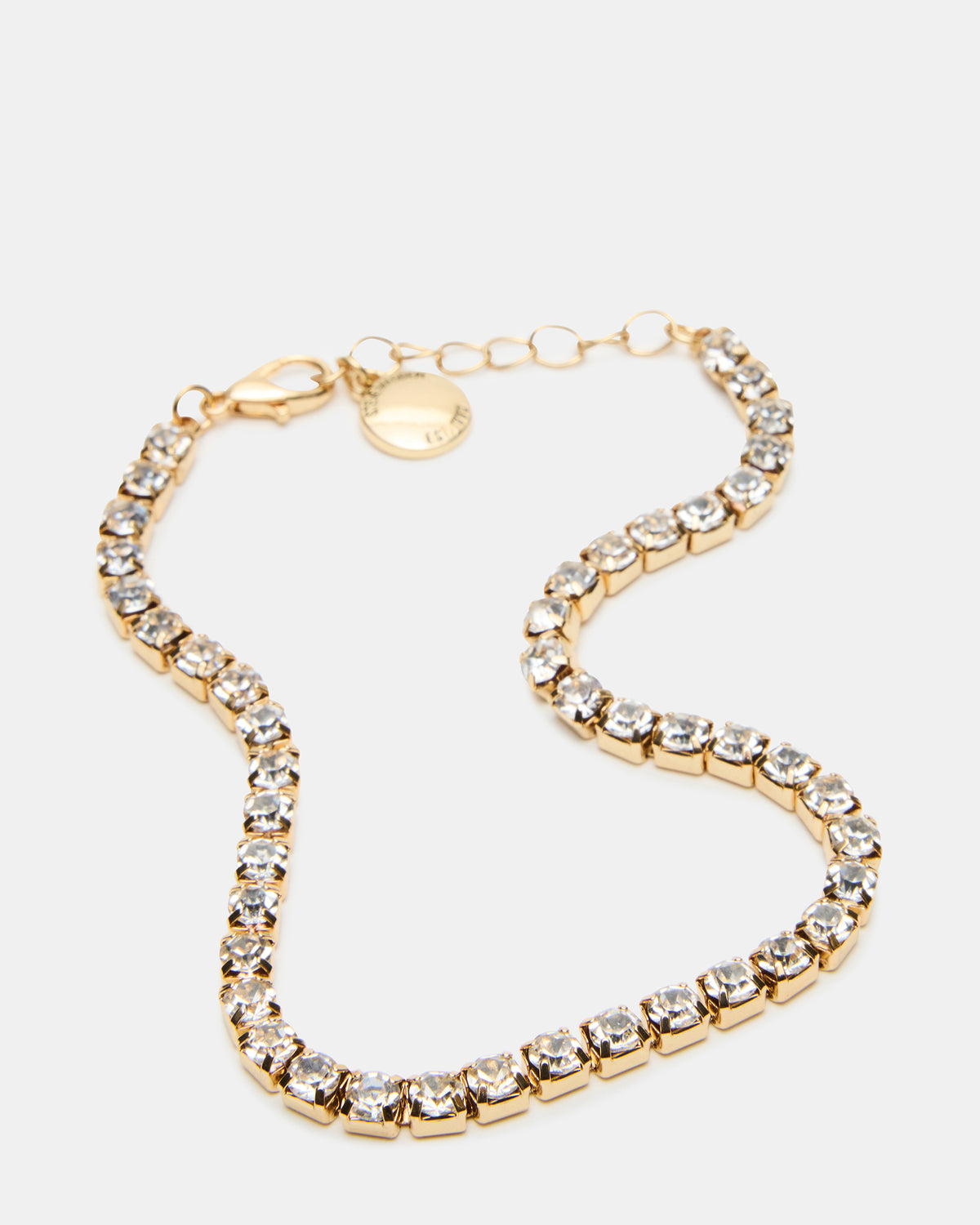 Steve Madden 2-PIECE RHINESTONE CHAIN ANKLET SET Women's Pearl Embellished ChaiN Anklet Set