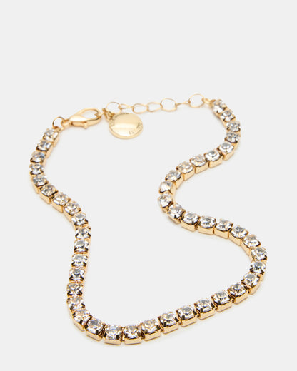 Steve Madden 2-PIECE RHINESTONE CHAIN ANKLET SET Women's Pearl Embellished ChaiN Anklet Set
