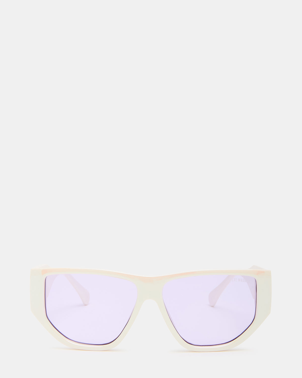 Steve Madden NICKO Off-White Iridescent Opaque Sunglasses