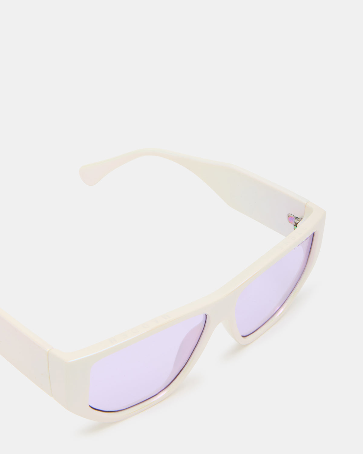 Steve Madden NICKO Off-White Iridescent Opaque Sunglasses