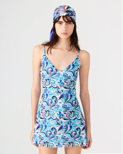 Steve Madden BLUE PRINTED SCARF Women's Resort Scarf