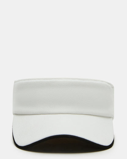 Steve Madden EMBROIDERED White Women's Visor Cap