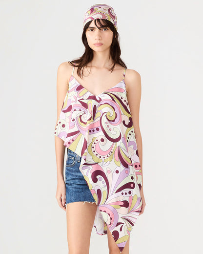 Steve Madden LAVENDER PRINTED SCARF Women's Resort Scarf
