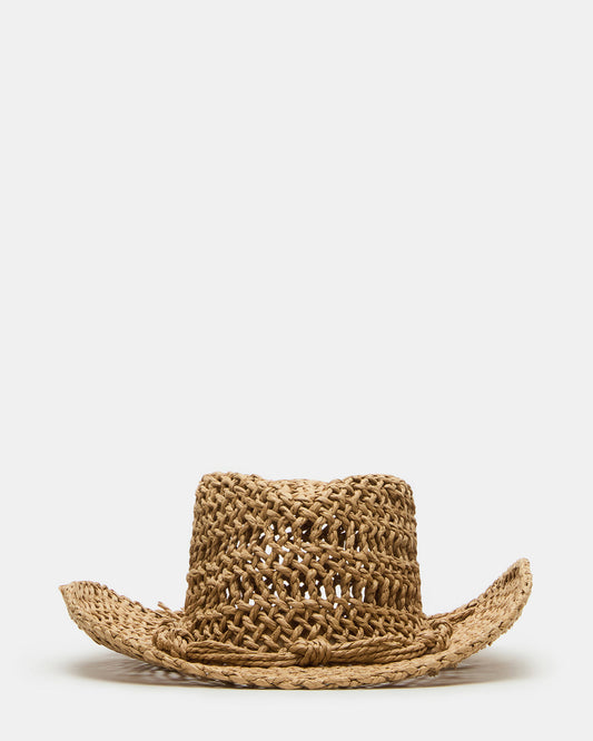 Steve Madden LANI WESTERN HAT Tan Women's Cowboy Hat