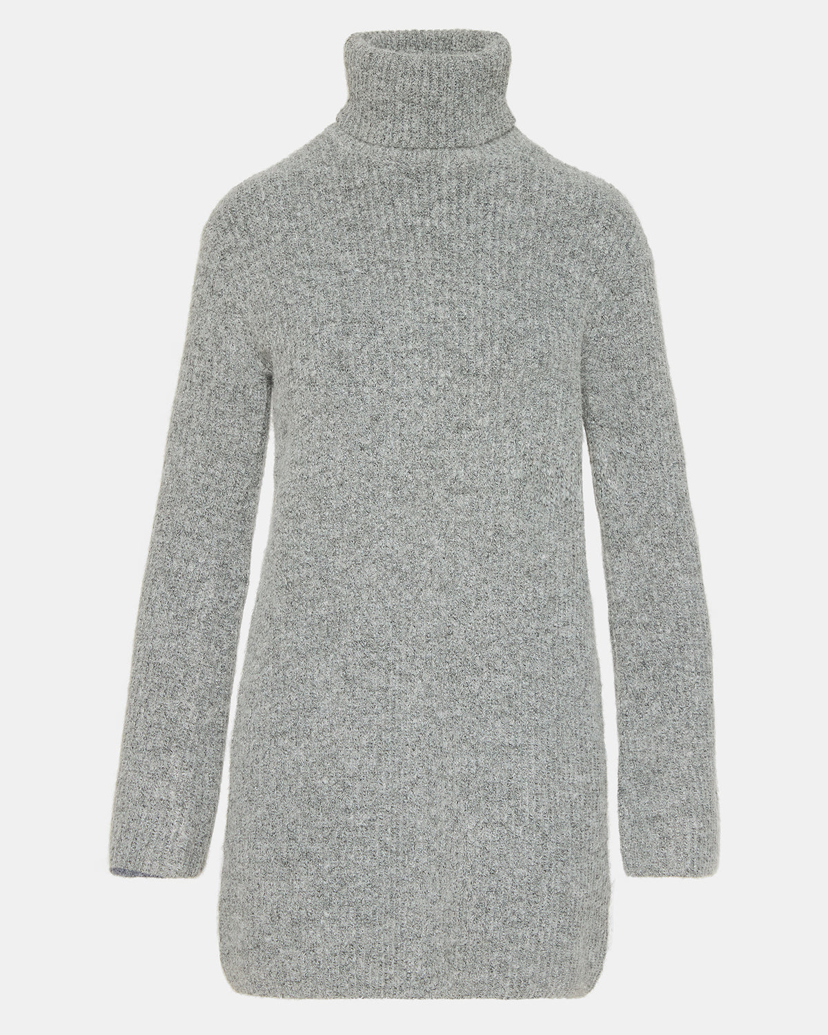 Steve Madden ABBIE Sweater Dress Grey | Mini Turtleneck Flared Sleeve Dress