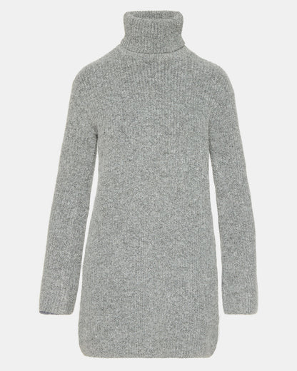 Steve Madden ABBIE Sweater Dress Grey | Mini Turtleneck Flared Sleeve Dress