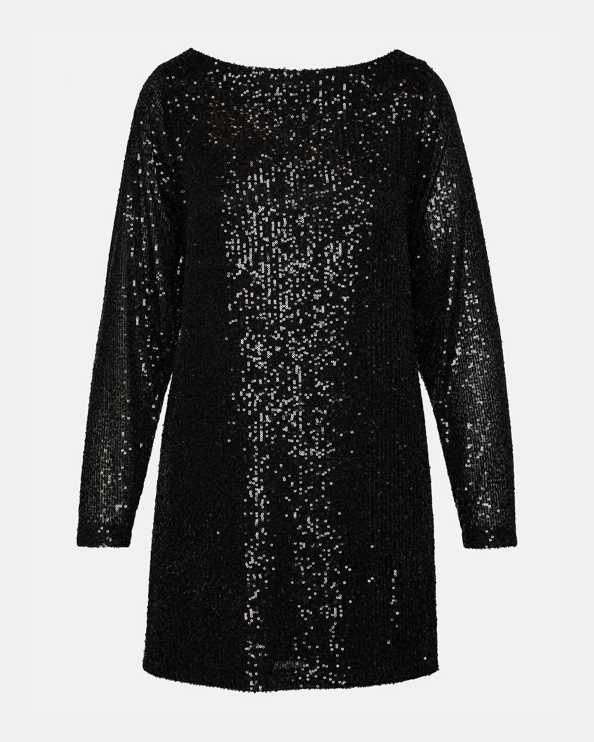 Steve Madden GINGER Dress Black | Women's Long-Sleeved Sequin Mini Dress