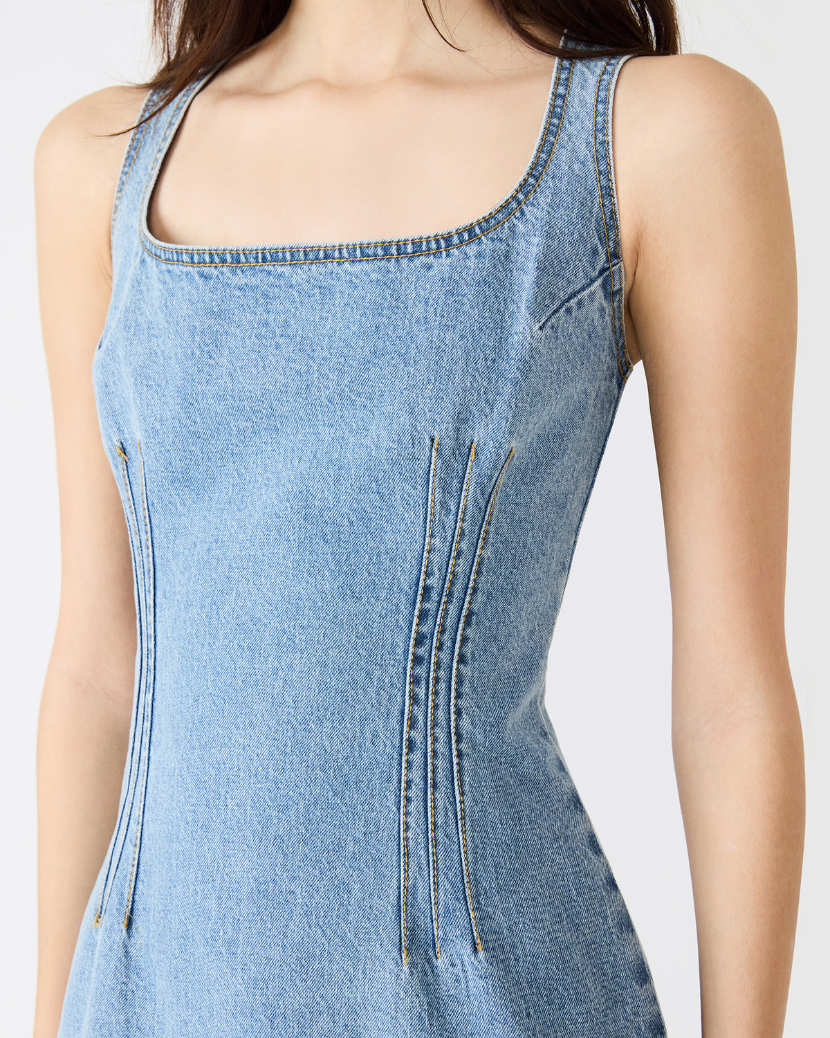 Steve Madden NOELLE Forever Blue Denim Mini Women's Dress