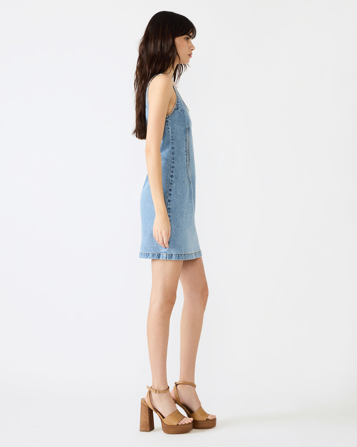 Steve Madden NOELLE Forever Blue Denim Mini Women's Dress