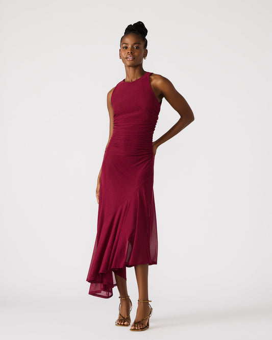 Steve Madden LANEY Red Women's Sleeveless Flowy Dress