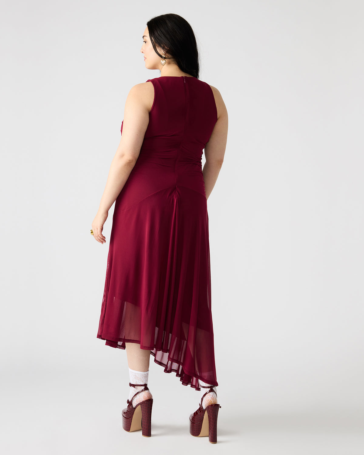 Steve Madden LANEY Red Women's Sleeveless Flowy Dress