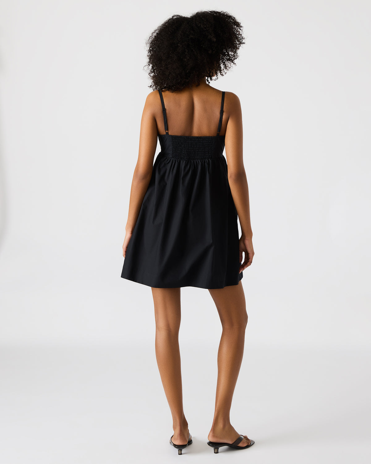 Steve Madden MEADOW Black Mini Cut-Out Flowy Dress
