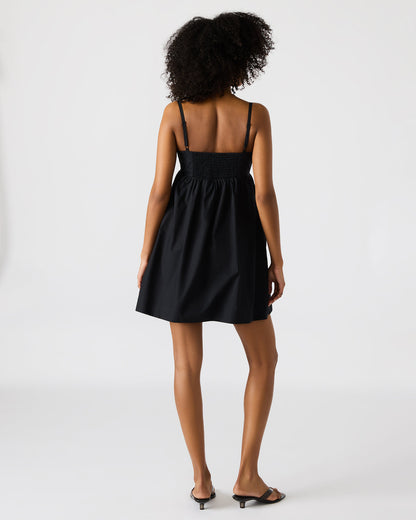 Steve Madden MEADOW Black Mini Cut-Out Flowy Dress