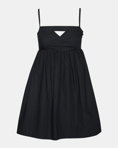 Steve Madden MEADOW Black Mini Cut-Out Flowy Dress