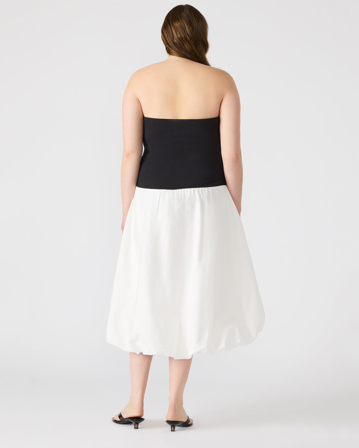 Steve Madden OLIVER Dress Smoke Strapless Midi Bubble Dress | Women's Dresses
