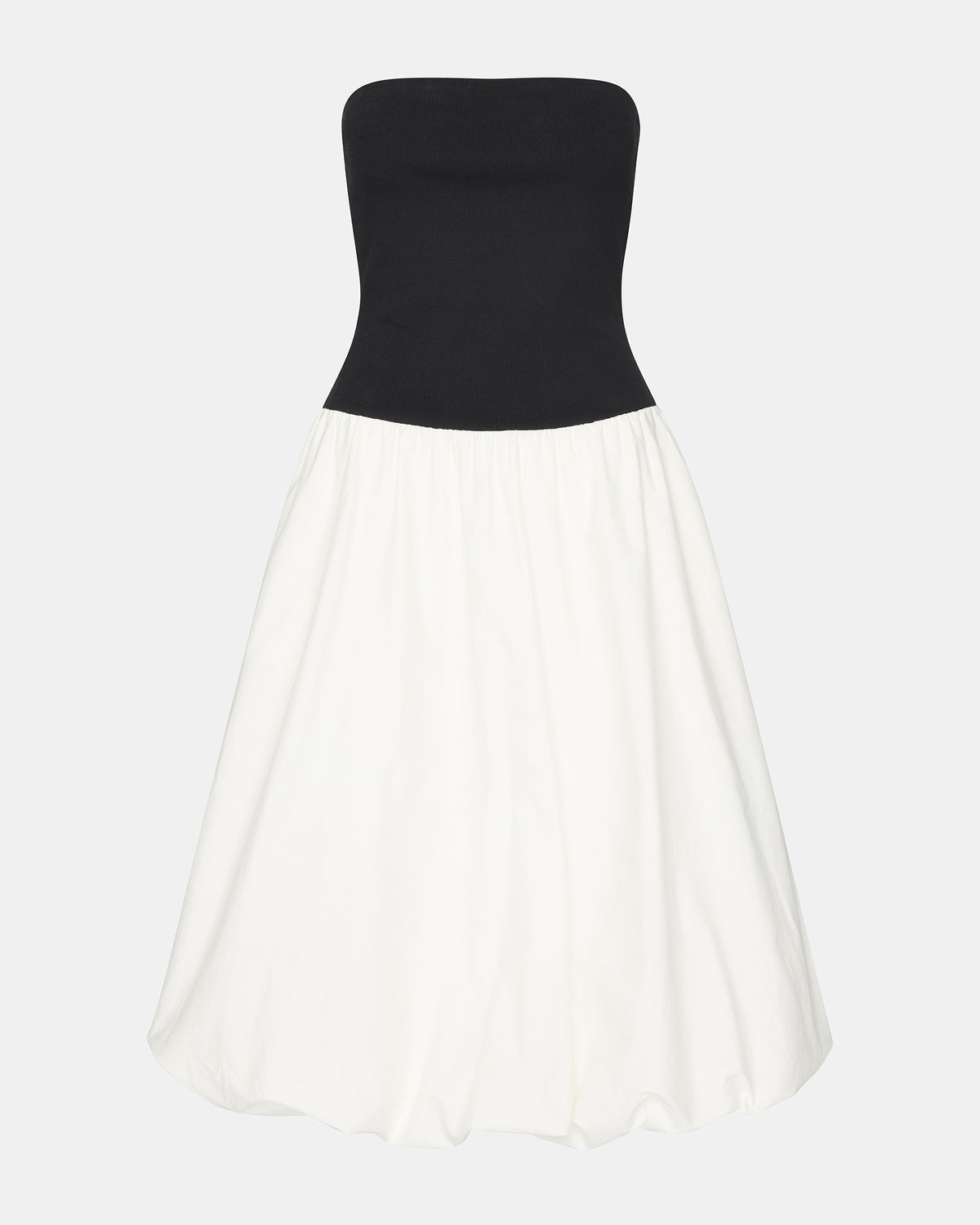 Steve Madden OLIVER Dress Smoke Strapless Midi Bubble Dress | Women's Dresses