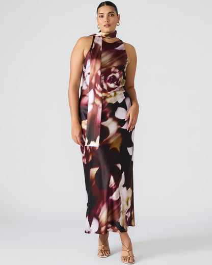Steve Madden JAIDAN Mesa Rose Maxi Floral Print Flowy Women's Dress