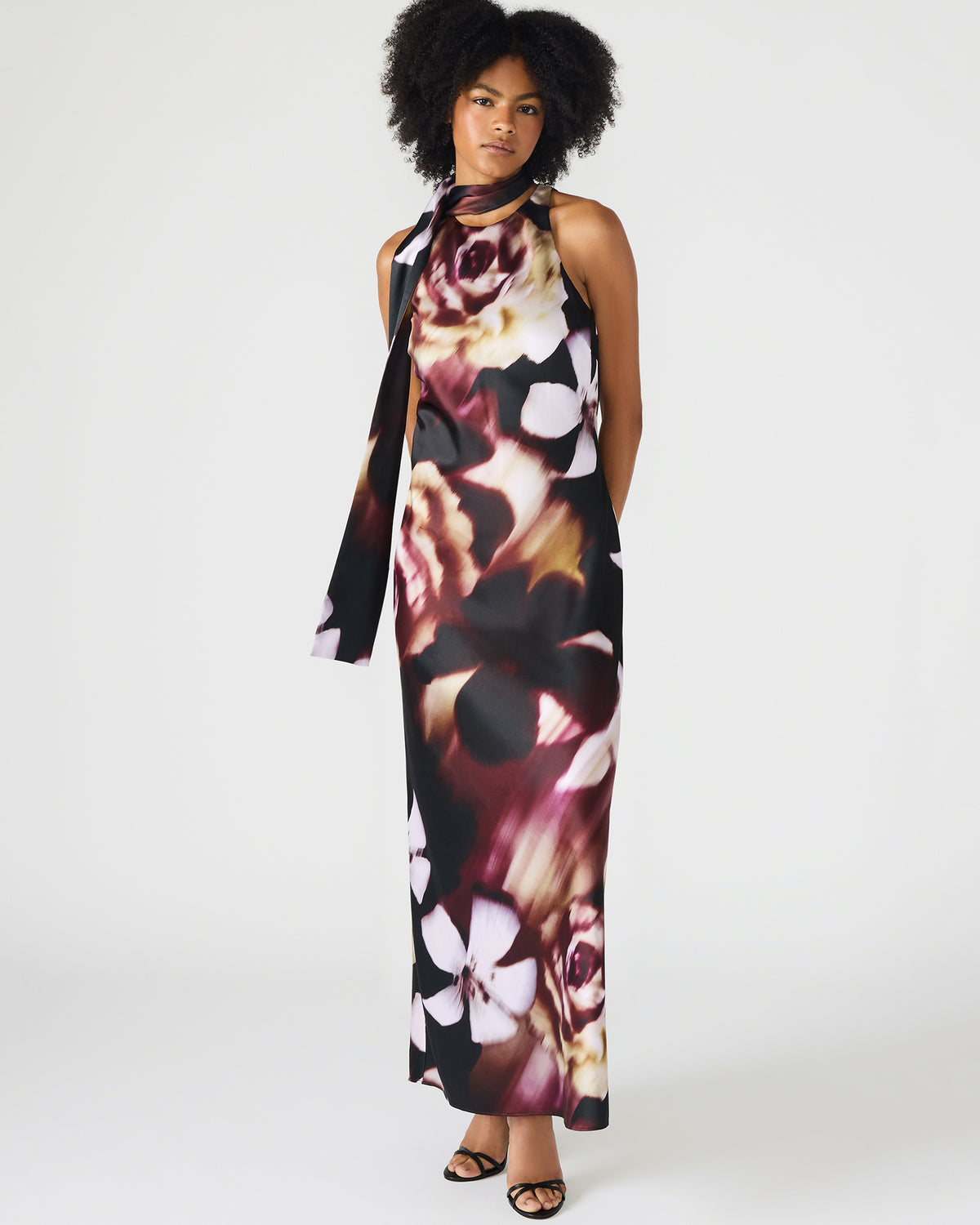 Steve Madden JAIDAN Mesa Rose Maxi Floral Print Flowy Women's Dress