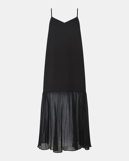 Steve Madden EMBER Black Flowy Sheer Maxi Women's Dress