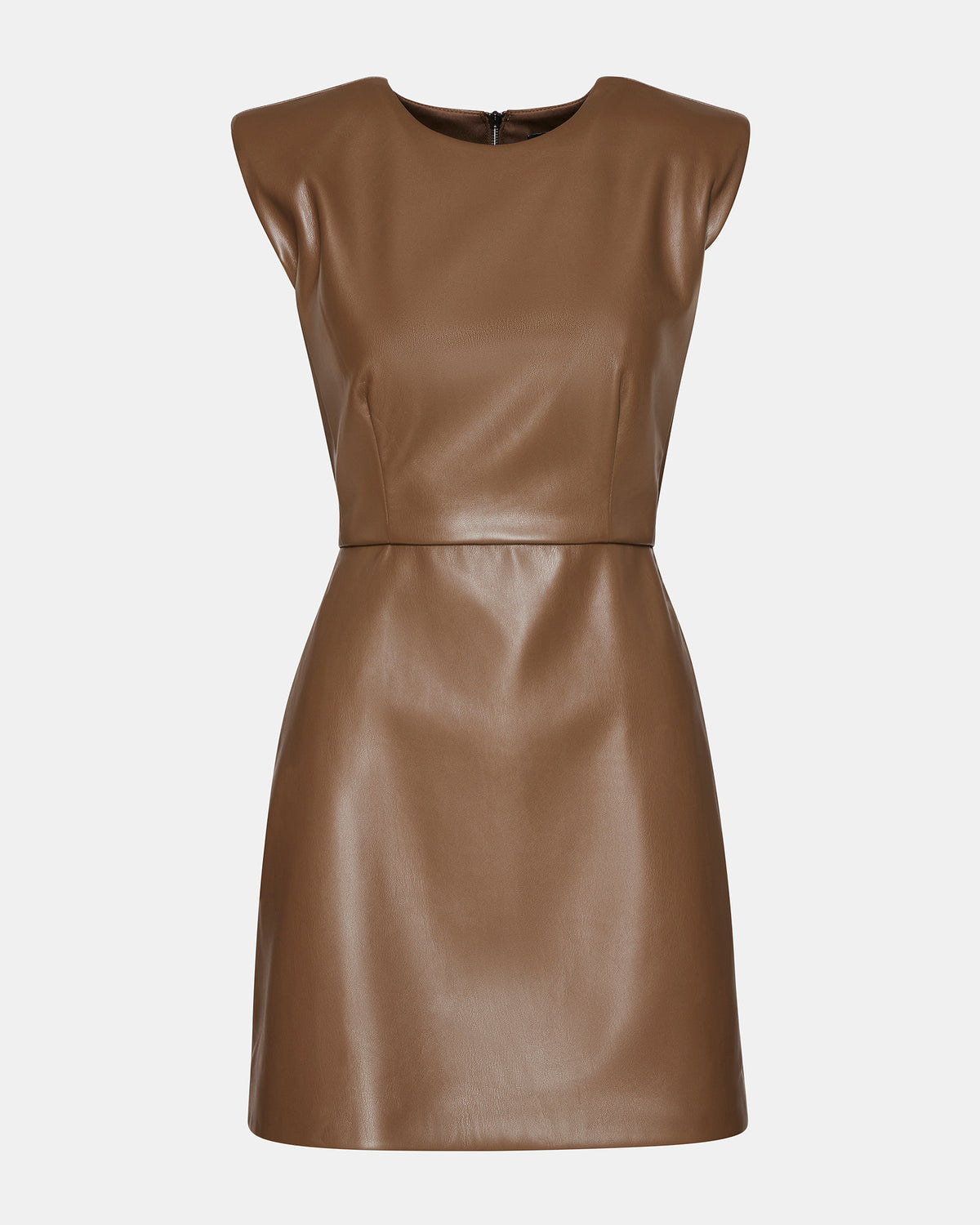 Steve Madden BELEN Brown Women's Shoulder Pad Mini Dress