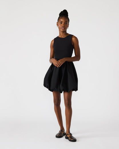 Steve Madden PALERMO Black Women's Mini Bubble-Hem Dress