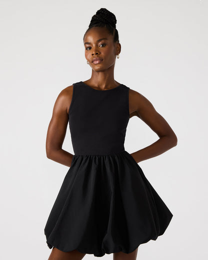 Steve Madden PALERMO Black Women's Mini Bubble-Hem Dress