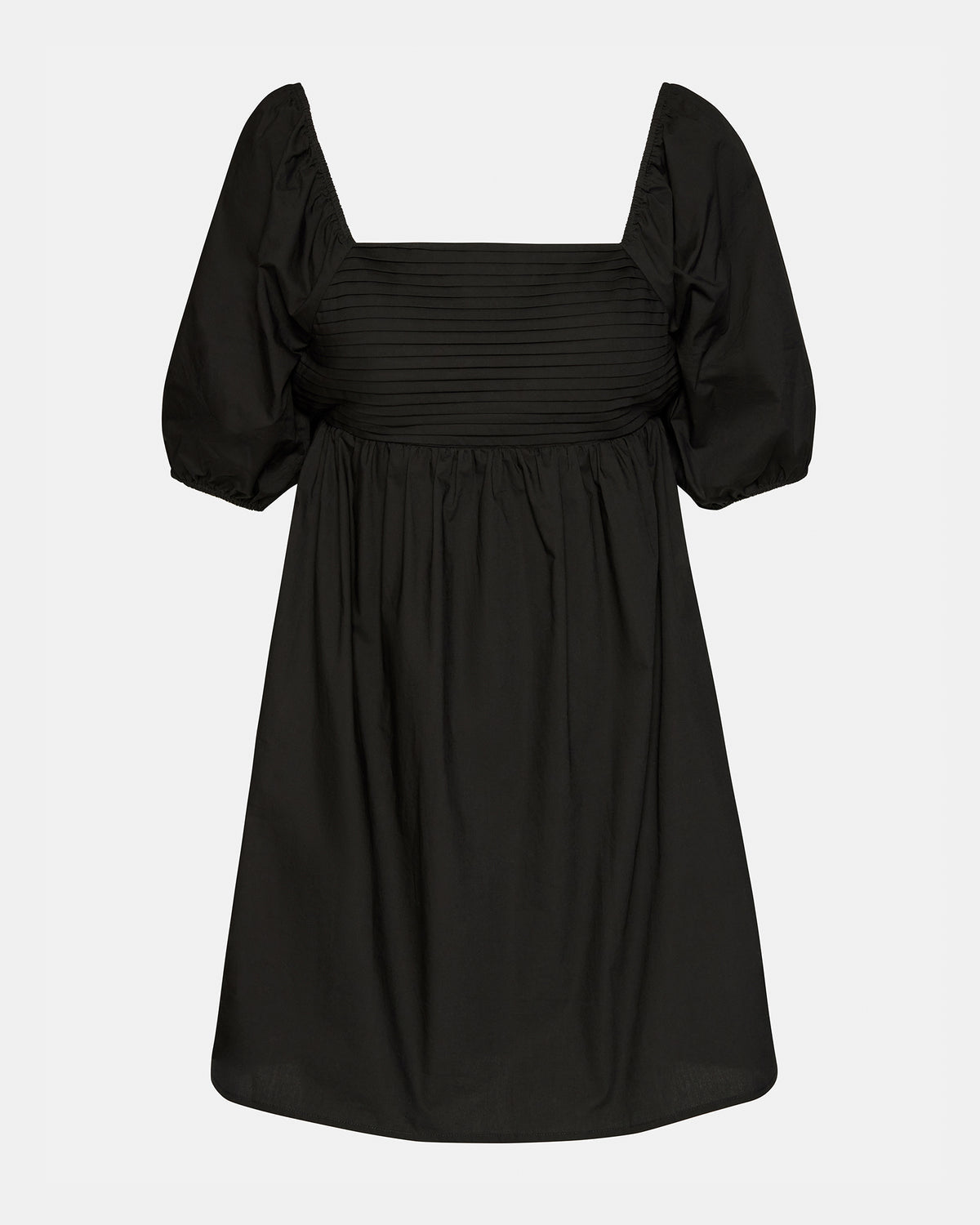 Steve Madden INARA Dress Black | Women's Puff Sleeve Mini Dress