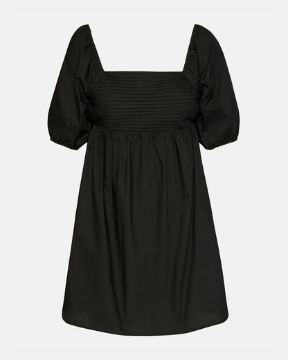 Steve Madden INARA Dress Black | Women's Puff Sleeve Mini Dress