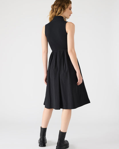 Steve Madden BERLIN White Women's Mock Neck Midi Dress